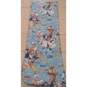 Vintage 1970's Era NFL Teams Sleeping Bag 78" x 27" Rare